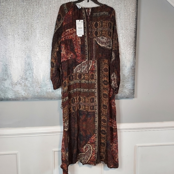 ZARA Printed midi dress - Picture 8 of 9